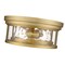 Z-Lite Clarion 2 Light Flush Mount, Olde Brass & Inner Clear Water & Outer Clear 493F2-OBR - alternate 2